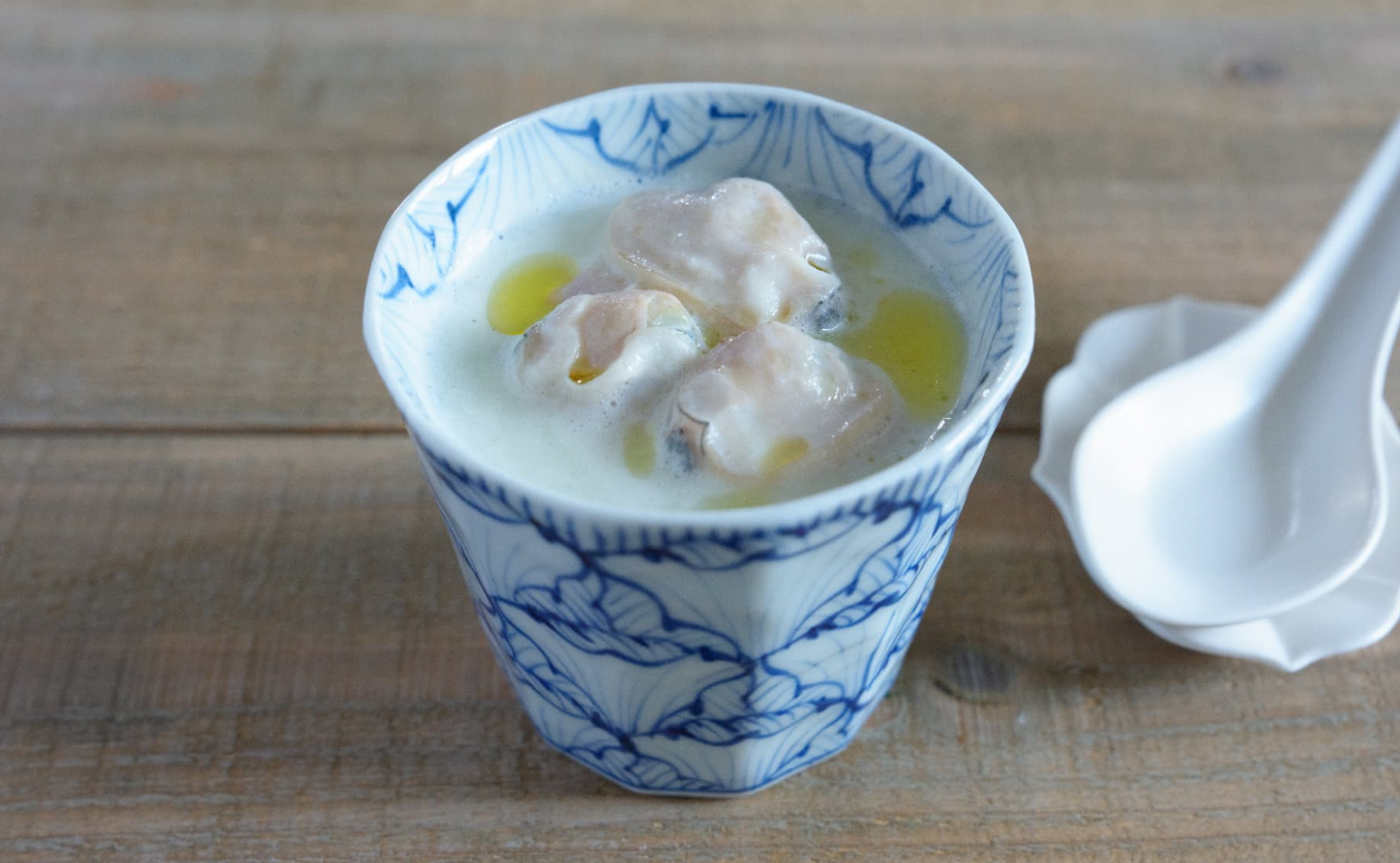 はまぐりとじゃがいもの和風ポタージュ