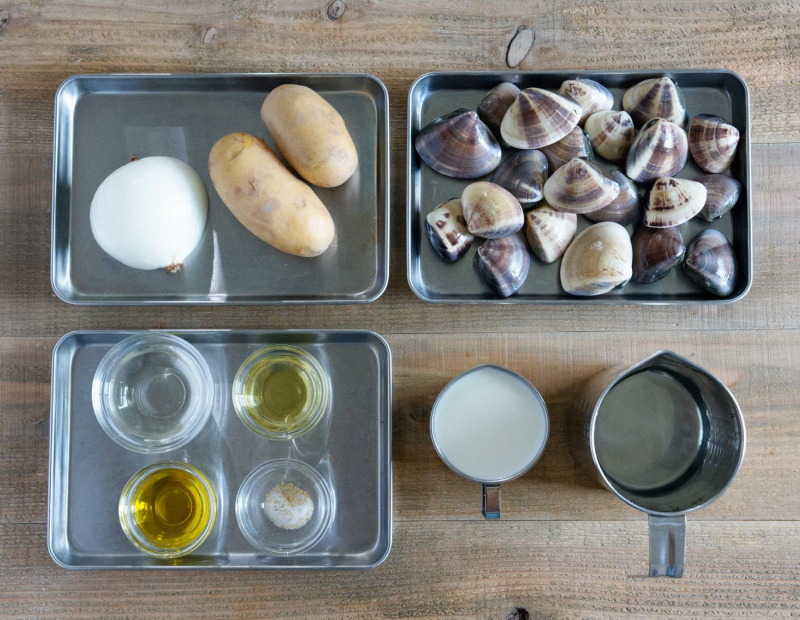 はまぐりとじゃがいもの和風ポタージュ