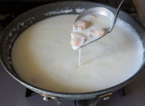 はまぐりとじゃがいもの和風ポタージュ